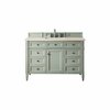 James Martin Vanities Brittany 48in Single Vanity, Sage Green w/ 3 CM Eternal Marfil Quartz Top 650-V48-SGR-3EMR